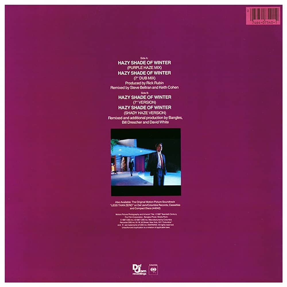 Bangles - Hazy Shade Of Winter| 12" Maxi Single Usado image number 1.0