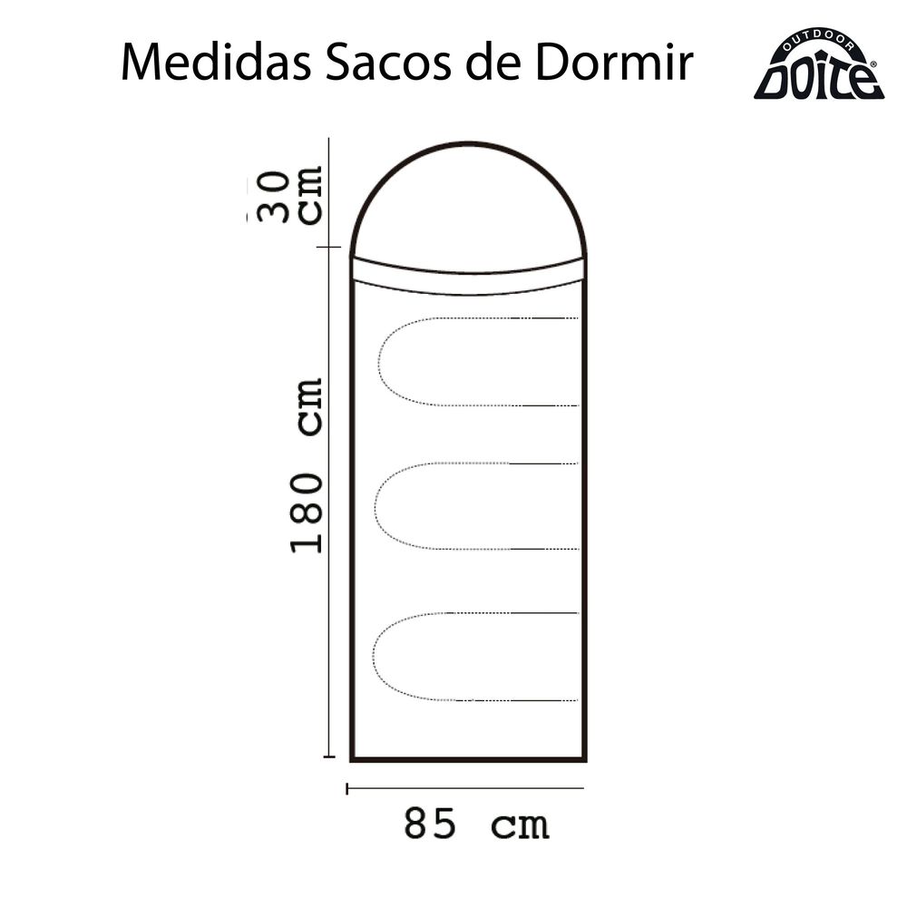 Saco De Dormir Compass Plus Apricot Doite image number 1.0