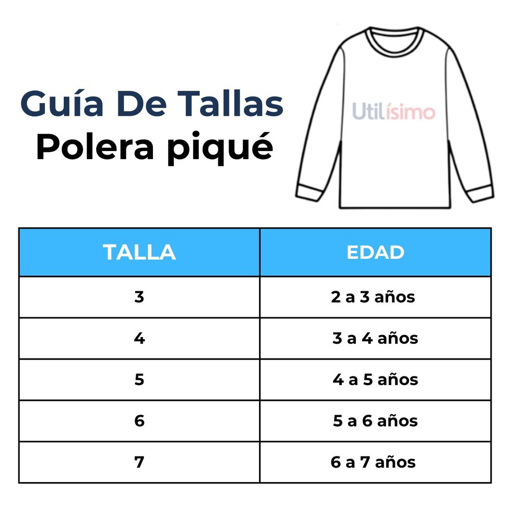 Polera Piqu&eacute; Manga Larga Ni&ntilde;o Con Estampado De Dinosaurios Azul image number 2.0