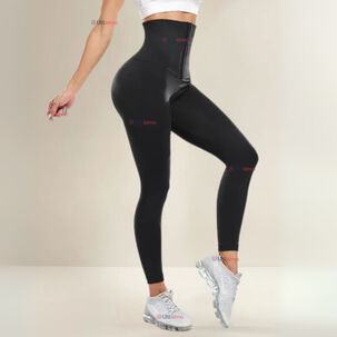 Calza Leggings Deportiva Tiro Alto Con Faja Reductora Y Moldeadora Mujer