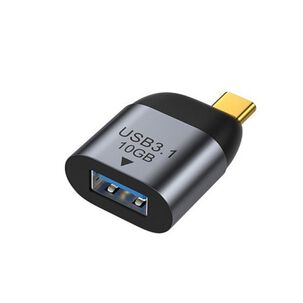 Adaptador Tipo C A Usb 3.0 Resistente Metal Aluminio 10gb/s Convertidor Tipo C Macho A Usb Hembra Para Celular 0 Notebooks