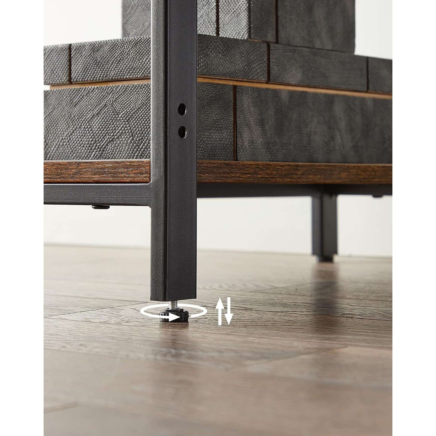 Escritorio Moderno Vasagle Con Repisas Madera Y Metal 100 Cm image number 7.0