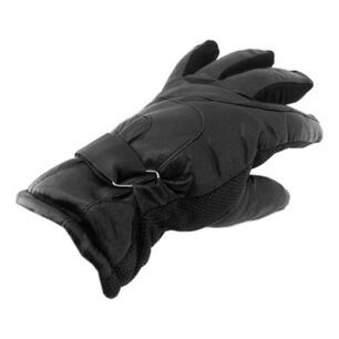 Guante Cuero Moto Gripe Deluxe Negro
