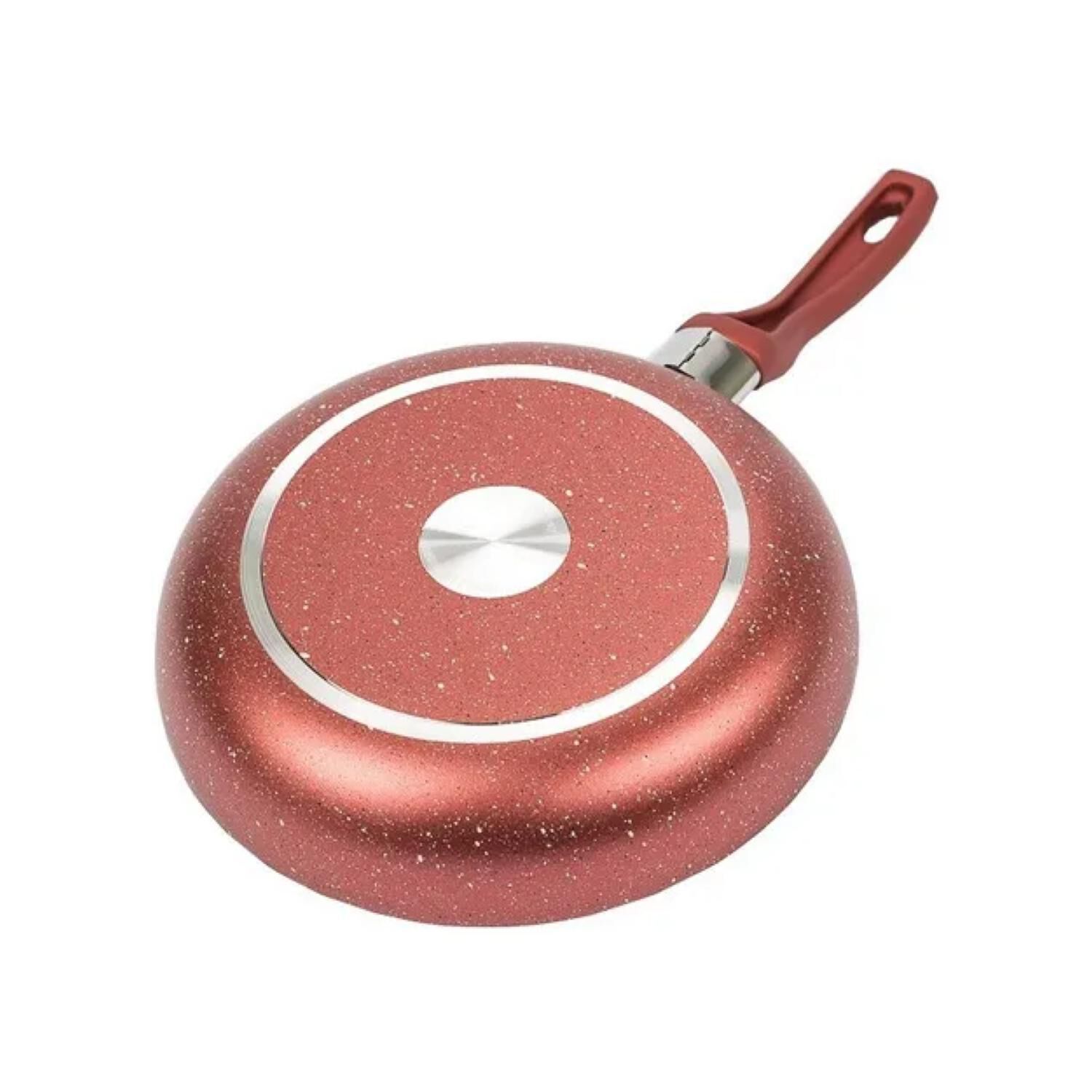 Sarten De Cocina Antiadherente 26cm Rojo Mango De Silicona image number 1.0