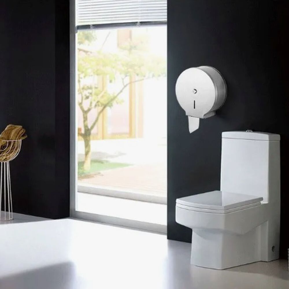 Dispensador De Papel Higi&eacute;nico Acero Inoxidable Con Llave image number 3.0