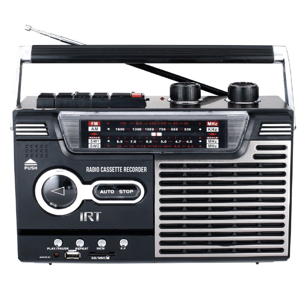 Parlante Retro Bluetooth Radio Cassette Aux Usb image number 0.0