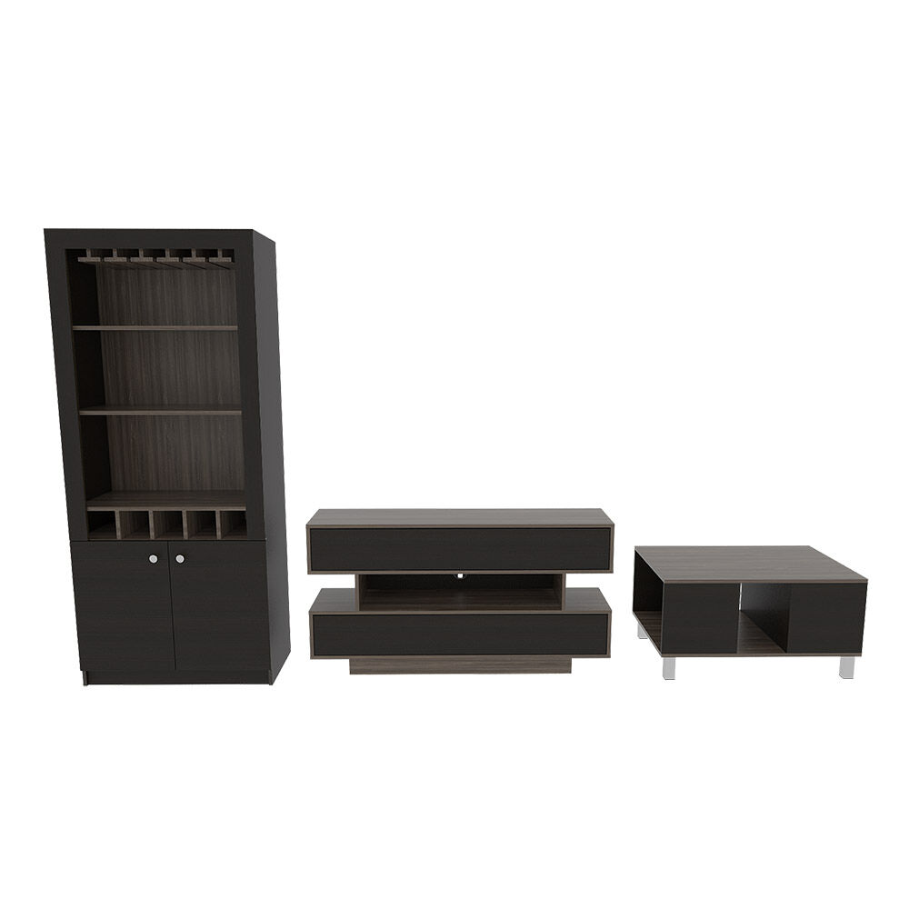 Combo Rack Casa Ideal Bellagio + Bar Casa Ideal Bellagio + Mesa De Centro Casa Ideal Bellagio image number 0.0