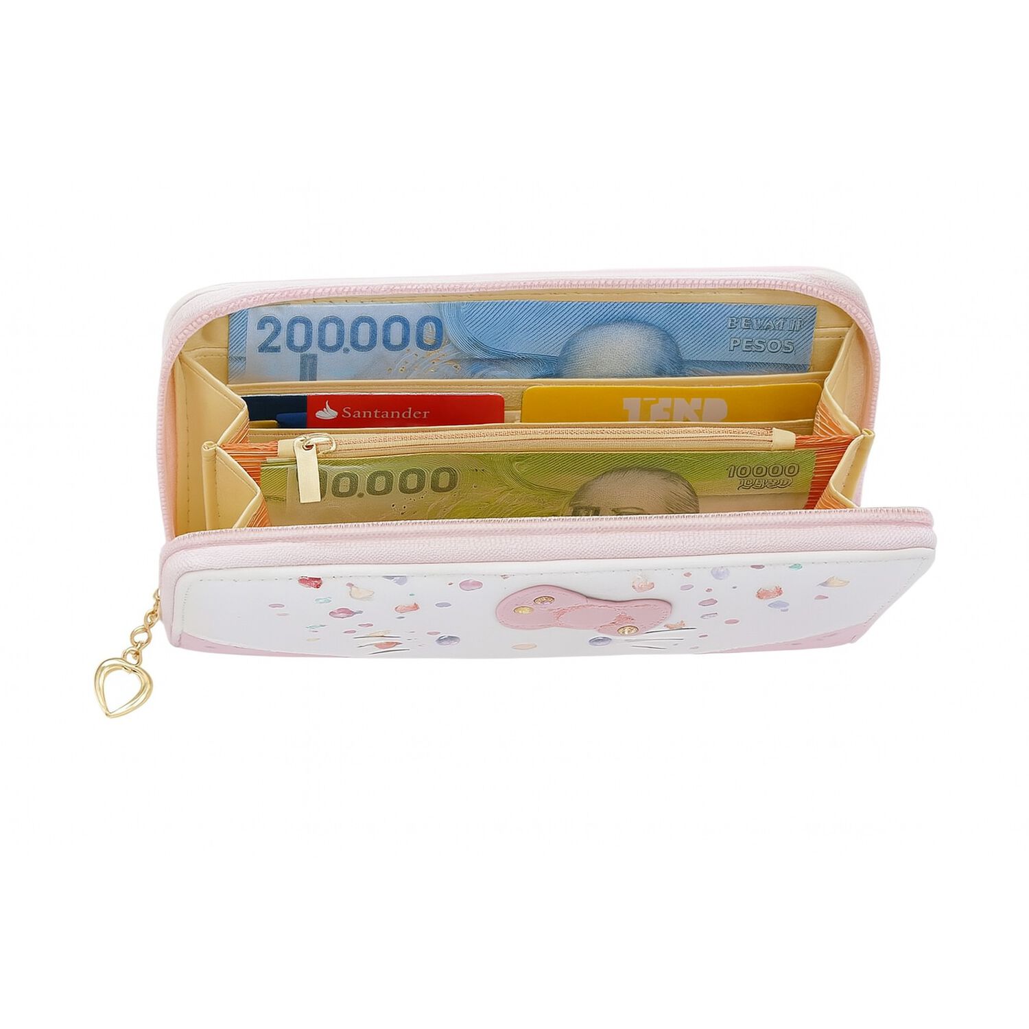Billetera Monedero Tarjetero Hello Kitty Kawwaii Regalo image number 4.0