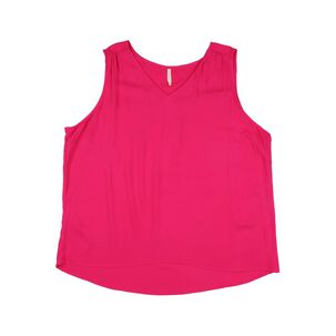 Blusa Lisa Regular Sin Mangas Cuello V Mujer Geeps