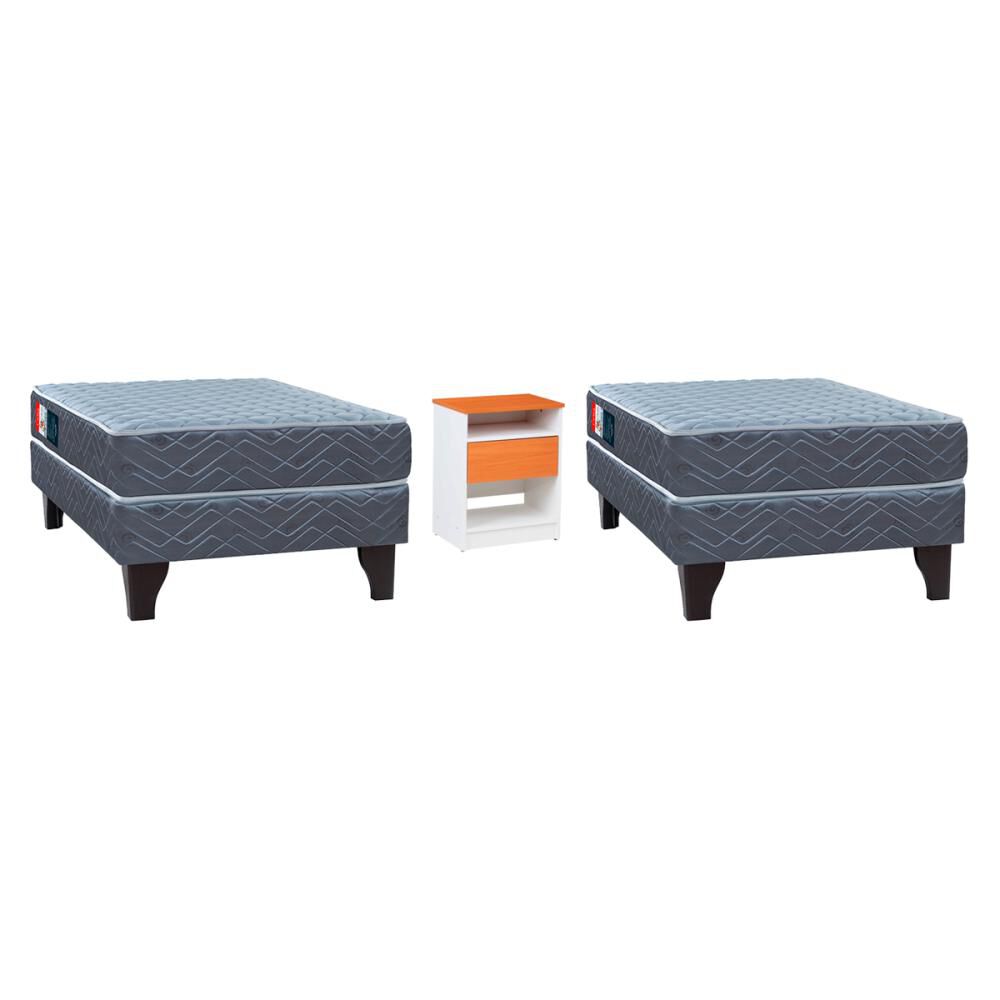 Duplex Cama Europea Celta Cadiz / 1.5 Plazas / Base Normal + Velador image number 0.0
