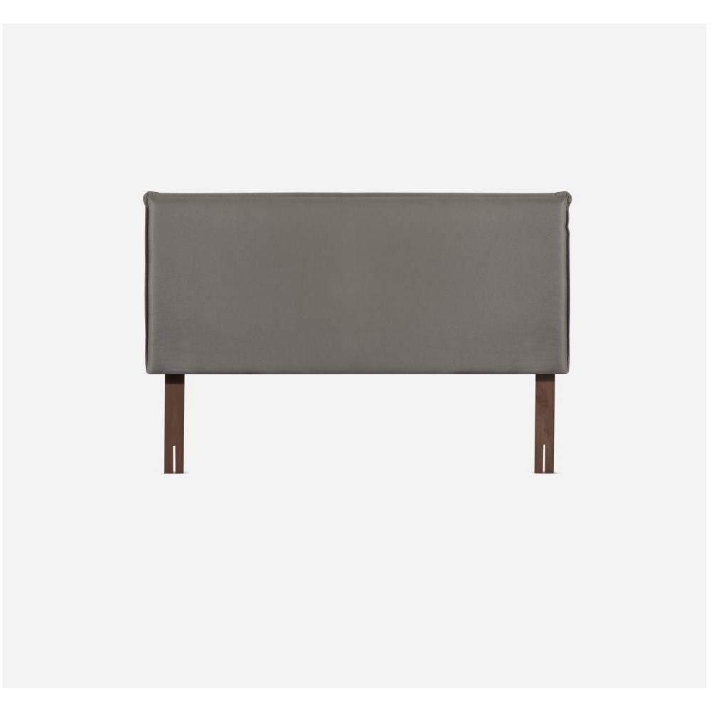 Cama Europea Rosen Tempo / 2 Plazas / Base Dividida + Respaldo Maurice Gris image number 3.0