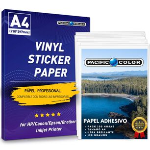 Papel Fotogr&aacute;fico Autoadhesivo 120g Premium A4 Pack 100 Hoja