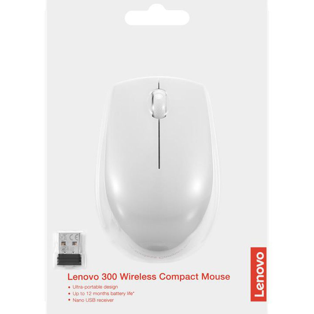 Mouse Lenovo 300 Wireless Compact - Cloud Grey image number 7.0