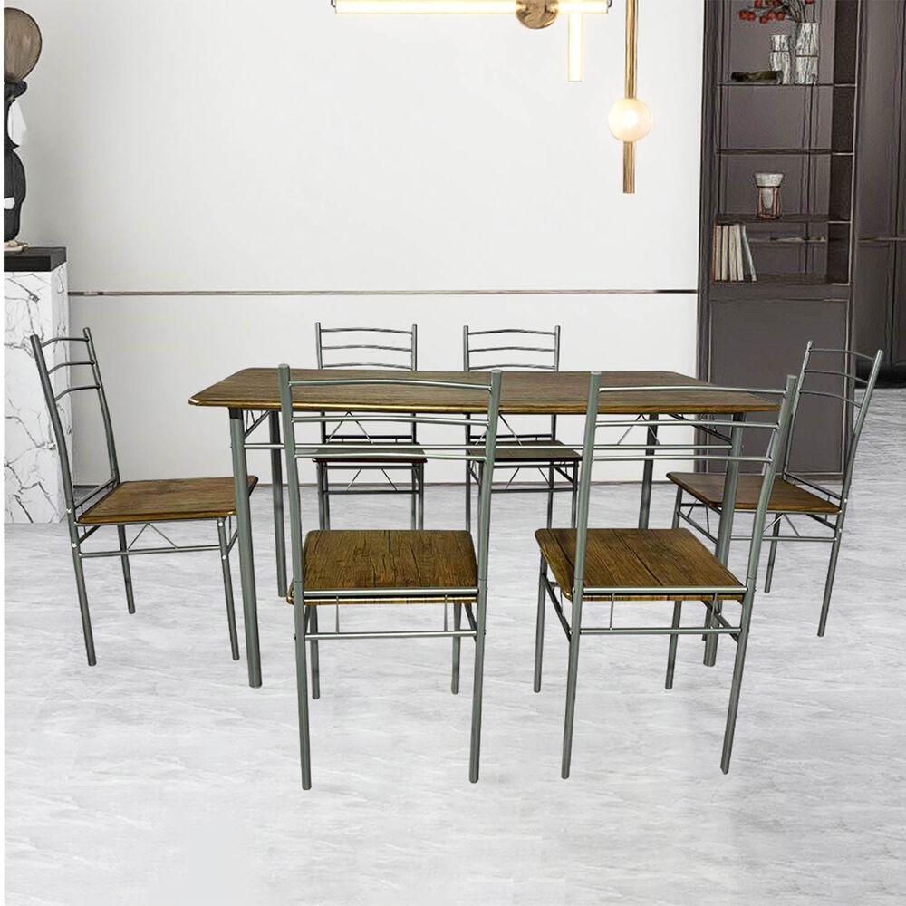Juego De Comedor 6p Capri Silver 74x80x140 Cm image number 5.0