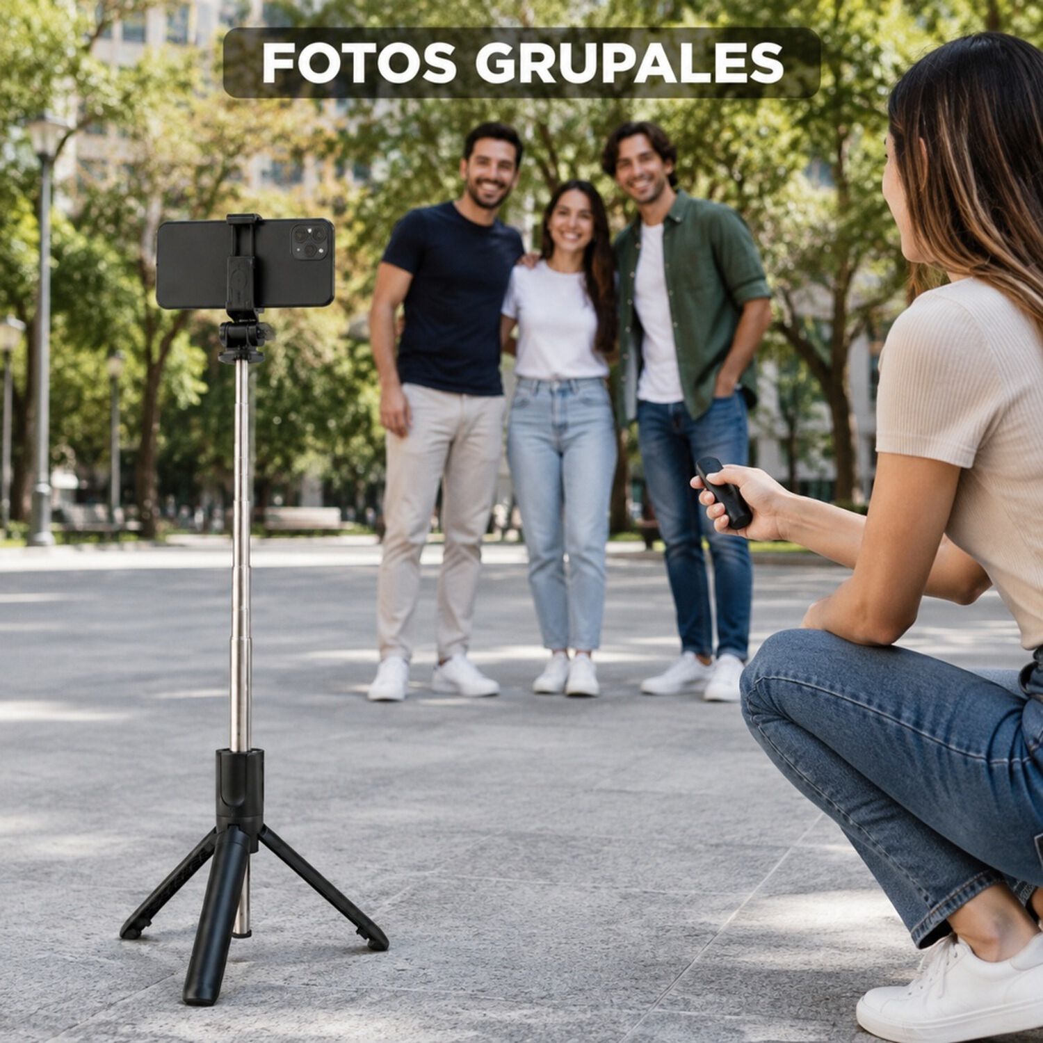 Palo Selfie Bluetooth Tr&iacute;pode Extensible 70 Cm image number 8.0