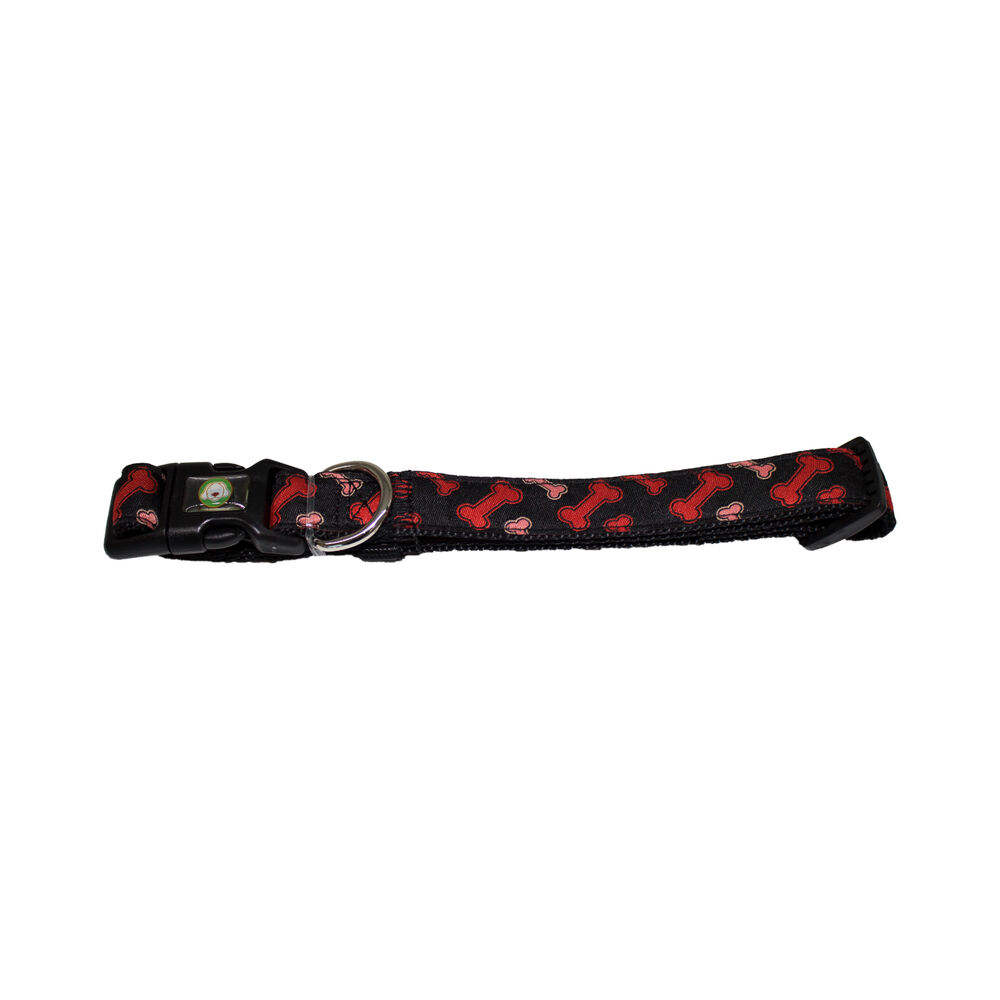 Collar Huesos Perro L Negro Mascan image number 1.0