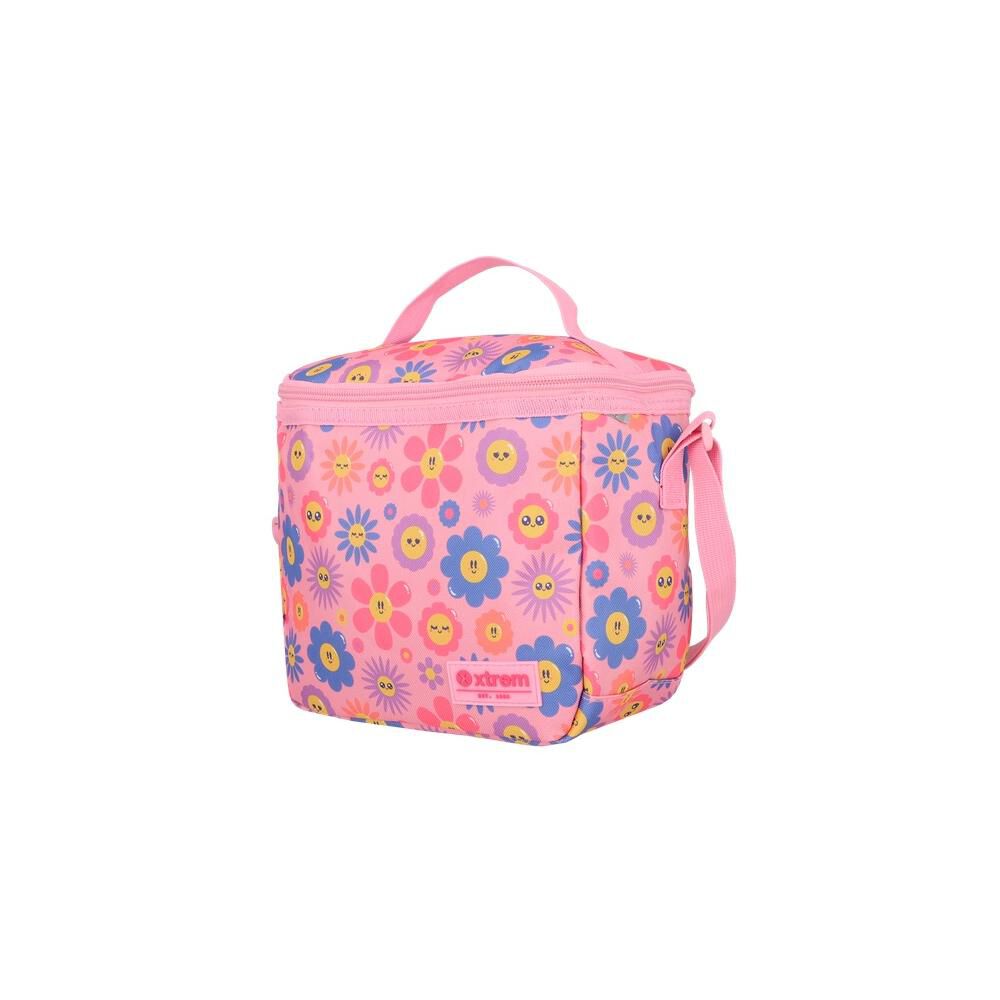 Multipack 6xt Mochila Ni&ntilde;a Xtrem Flores Rosado image number 6.0