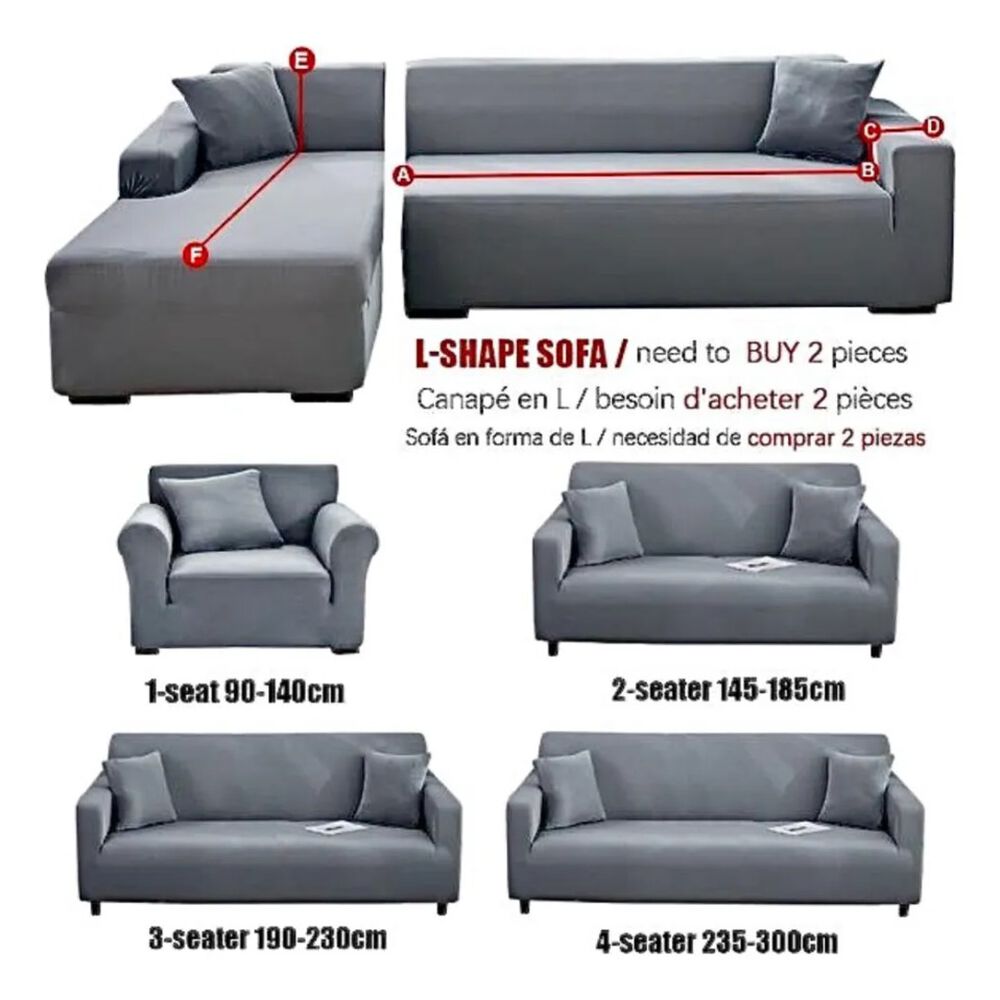 Funda De Sof&aacute; Estampada De 1 Cuerpo image number 3.0