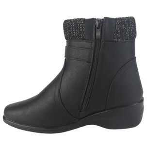 Botin Chalada Mujer Confort-4 Negro Casual