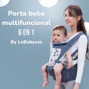 Portabebé Ergonomico 6 En 1 Azul By Lubabycas