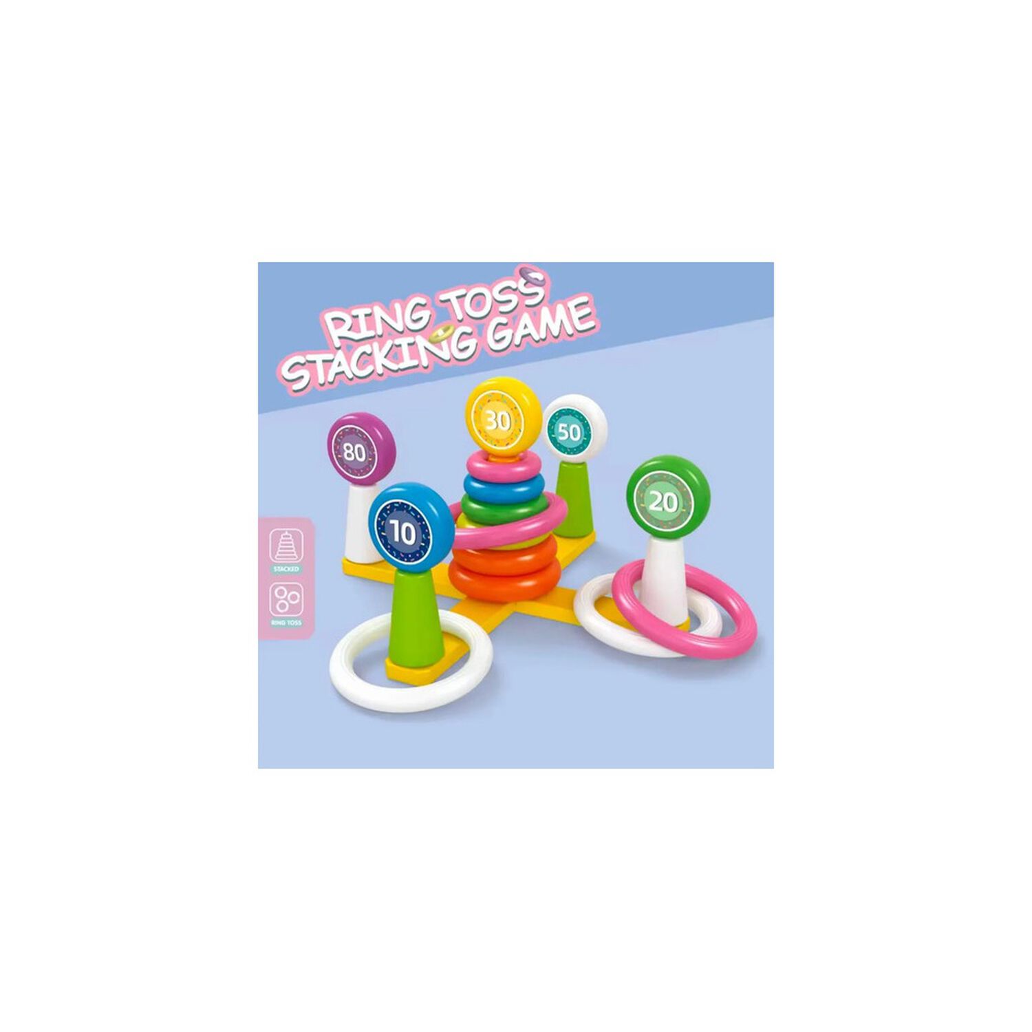Juego De Encaje Aros Y Lanzamientos Para Bebes-ni&ntilde;os image number 2.0