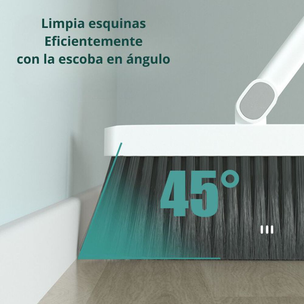 Set Escoba Y Pala Con Dientes Plegable Gira 180 Grados image number 3.0