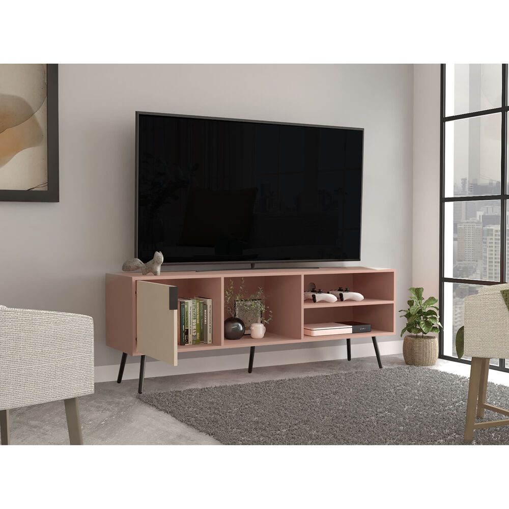 Rack Tv 65" Con 1 Puerta Abatible 58x160x40 Cm image number 5.0