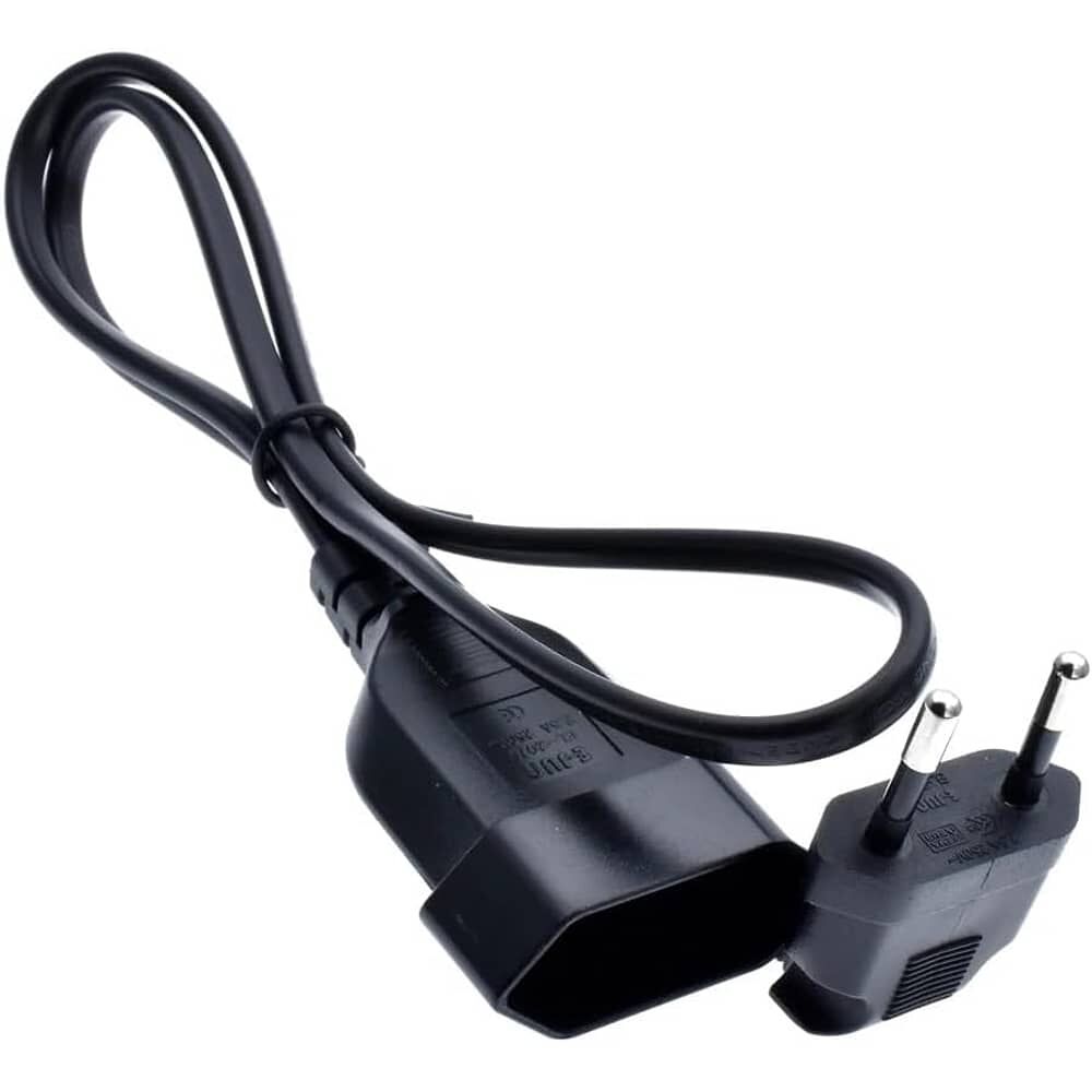 Cable De Extensi&oacute;n Europeo, Enchufe Macho A Hembra 90 Grados De 0.3 Mts image number 1.0