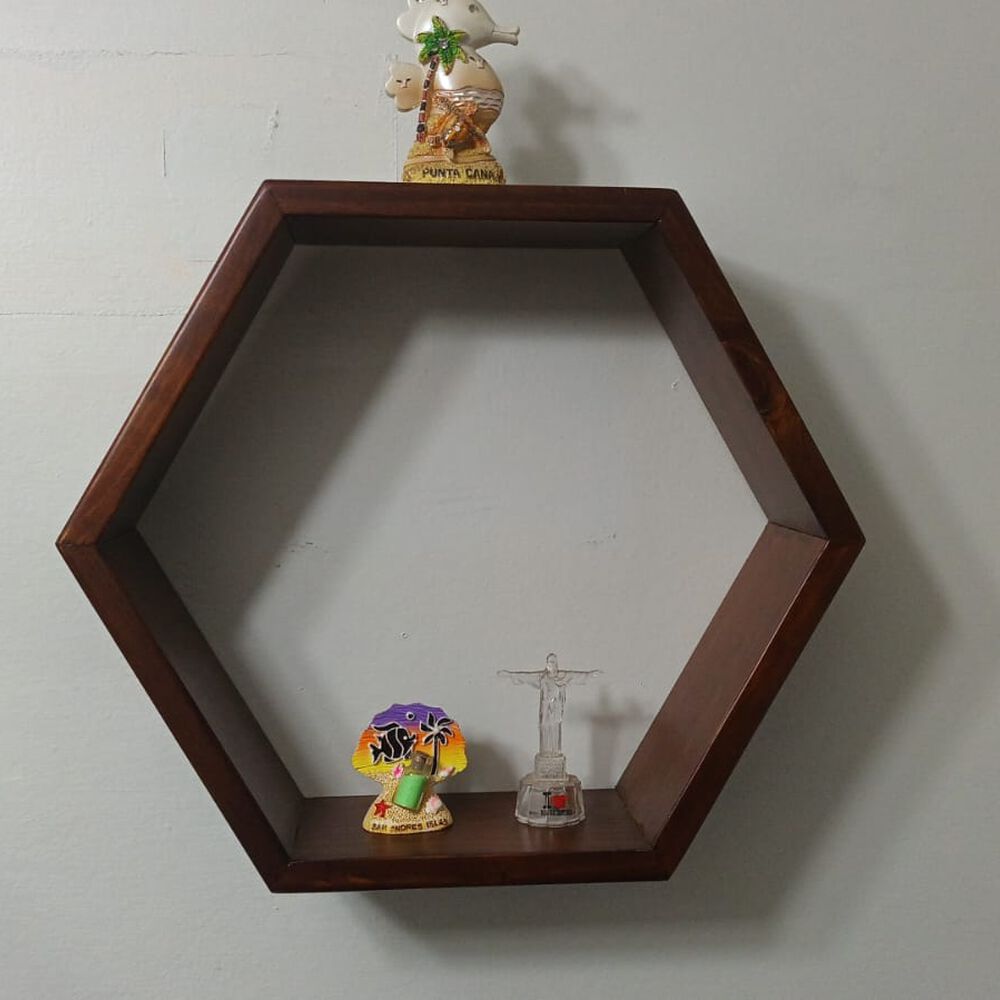 Repisa Hexagonal Xl Color Chocolate image number 1.0