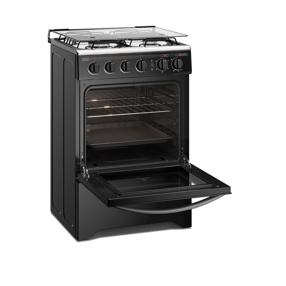 Cocina A Gas 4 Platos Limpiafácil Y Timer M 775 Bt Negra image number 4.0
