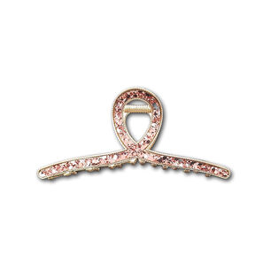 Traba Brillos Garra Tibur&oacute;n De Cabello Infinity Marron Dorado
