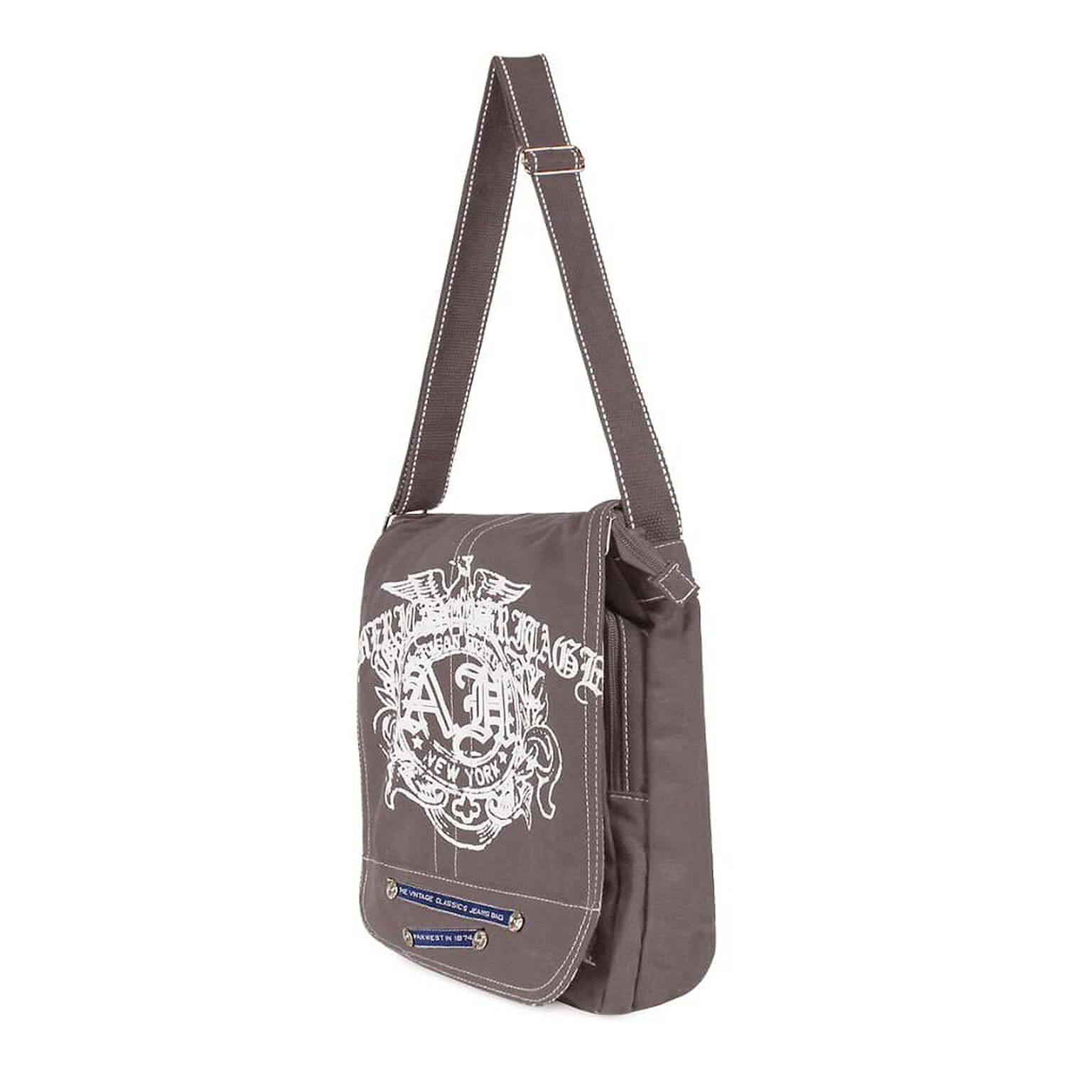 Bolso Morral Classic York Gris Park West image number 1.0