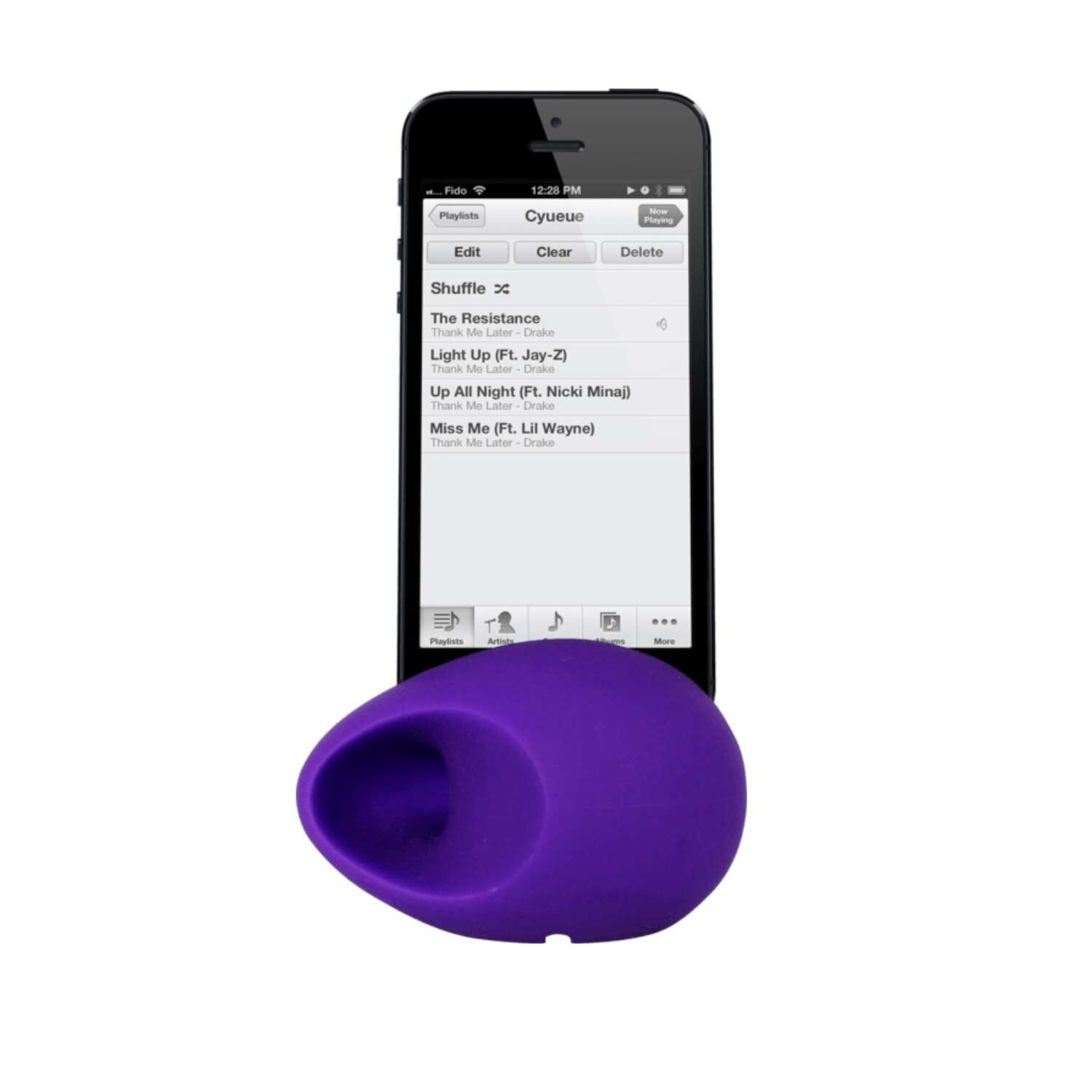 Altavoz Parlante Iphone Silicona Morado image number 1.0