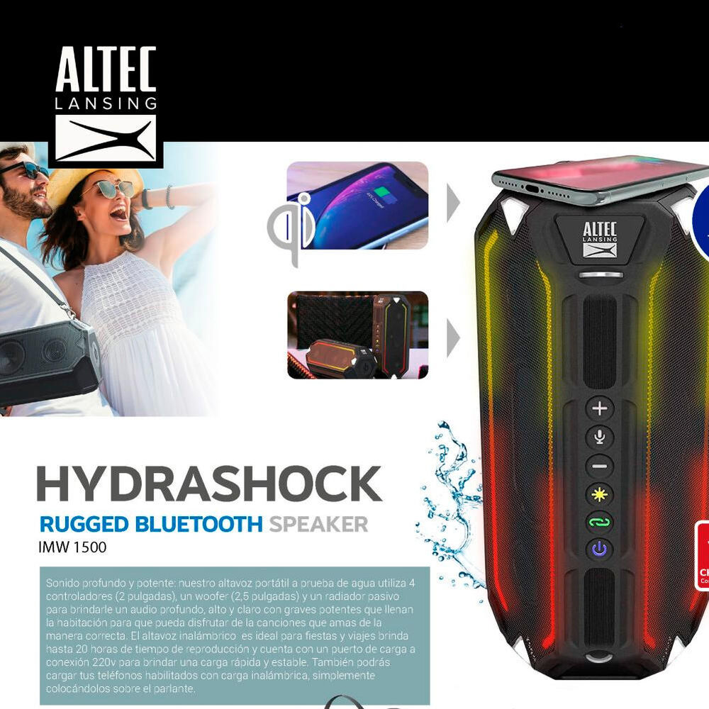 Parlante Bluetooth Altec Lansing Hydra-shock Mlab image number 1.0