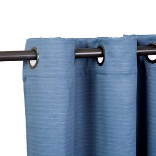 Set Cortina Blackoutemb. 8pzas Arg. 140x220 Azul Frutillar