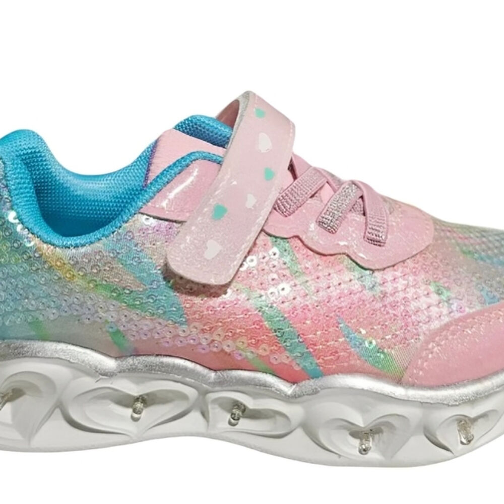 Zapatillas Brillantes Para Niñas Con Luces image number 2.0