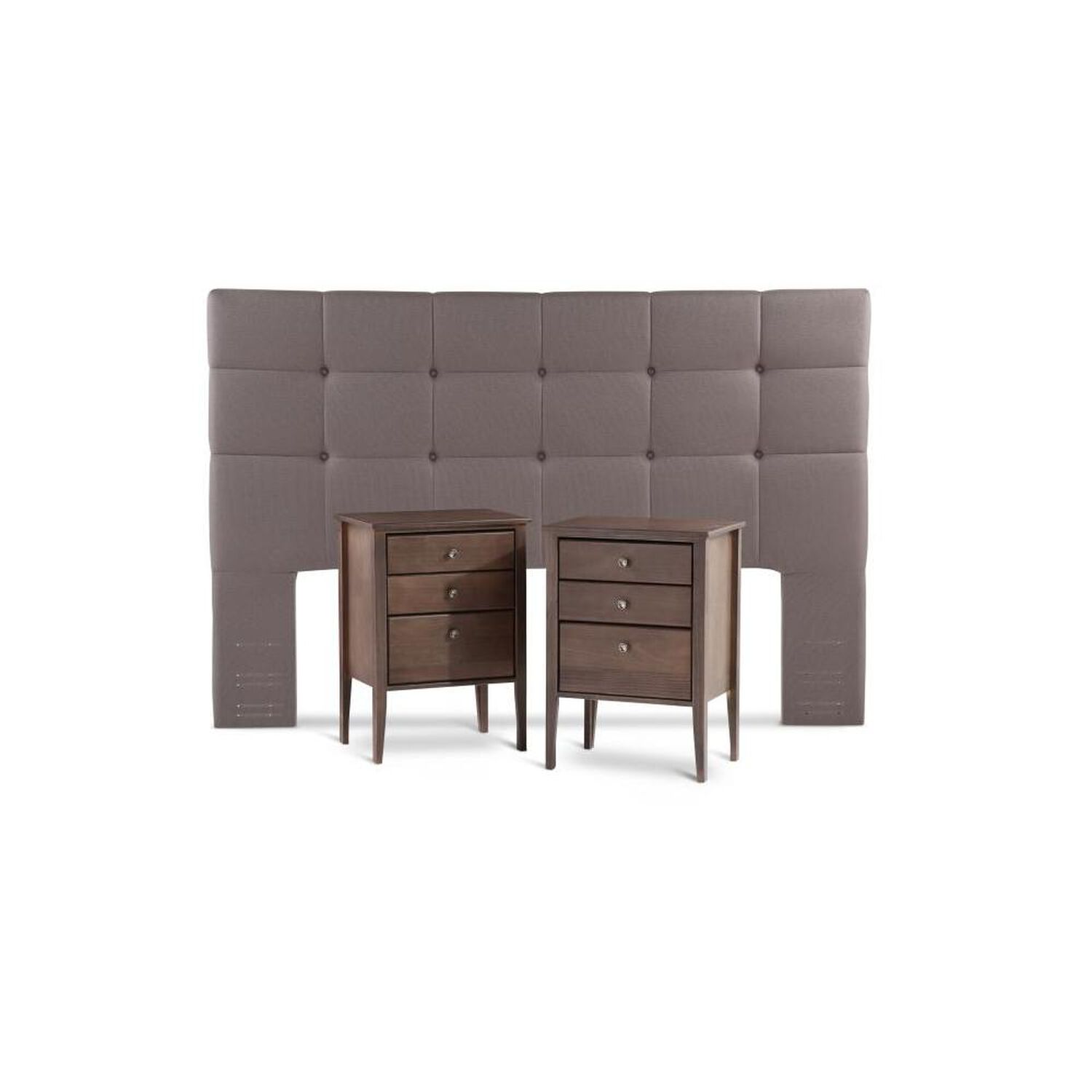 Cama Europea Rosen Art 4 / 2 Plazas / Base Dividida + Set De Maderas + Almohada image number 4.0
