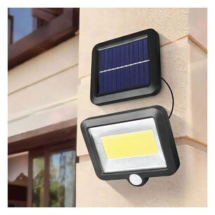 Foco Solar Led Exterior Con Sensor De Movimiento Panel Separado Impermeable