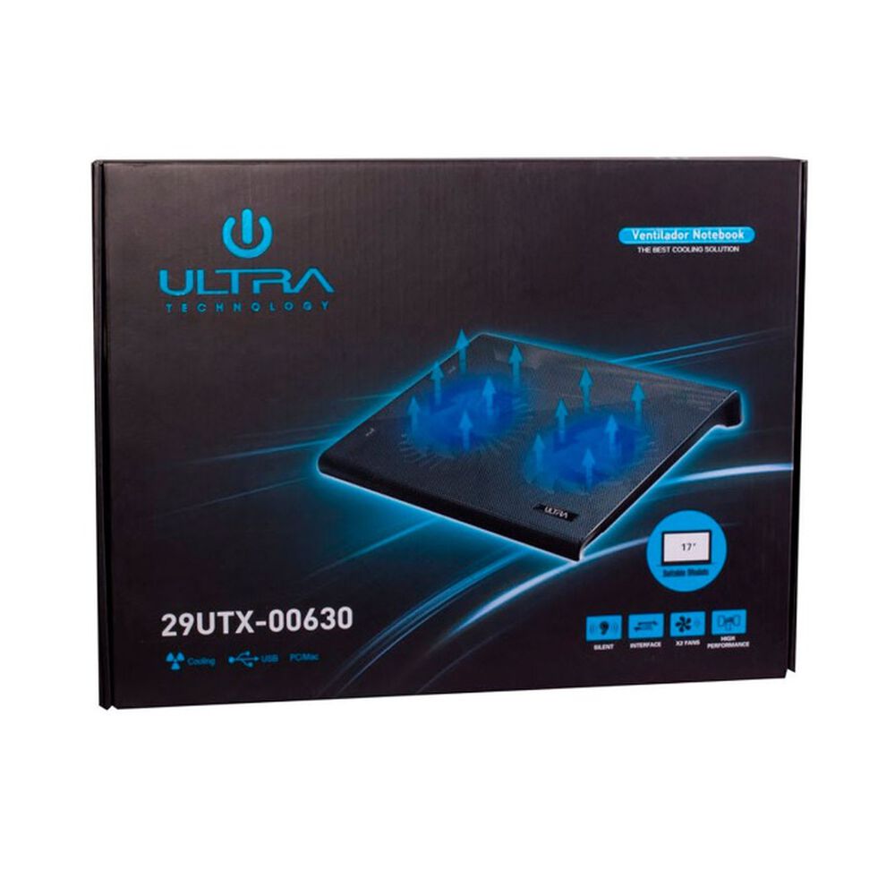 Ventilador Doble Para Notebook Ultra De 10" A 17" Utx630 image number 0.0