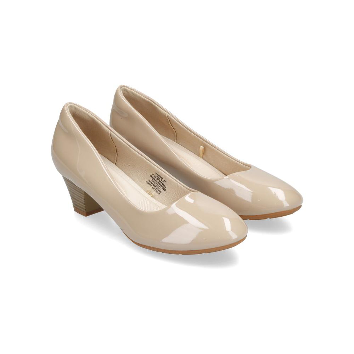 Zapato Con Taco Mujer Geeps Nude image number 1.0