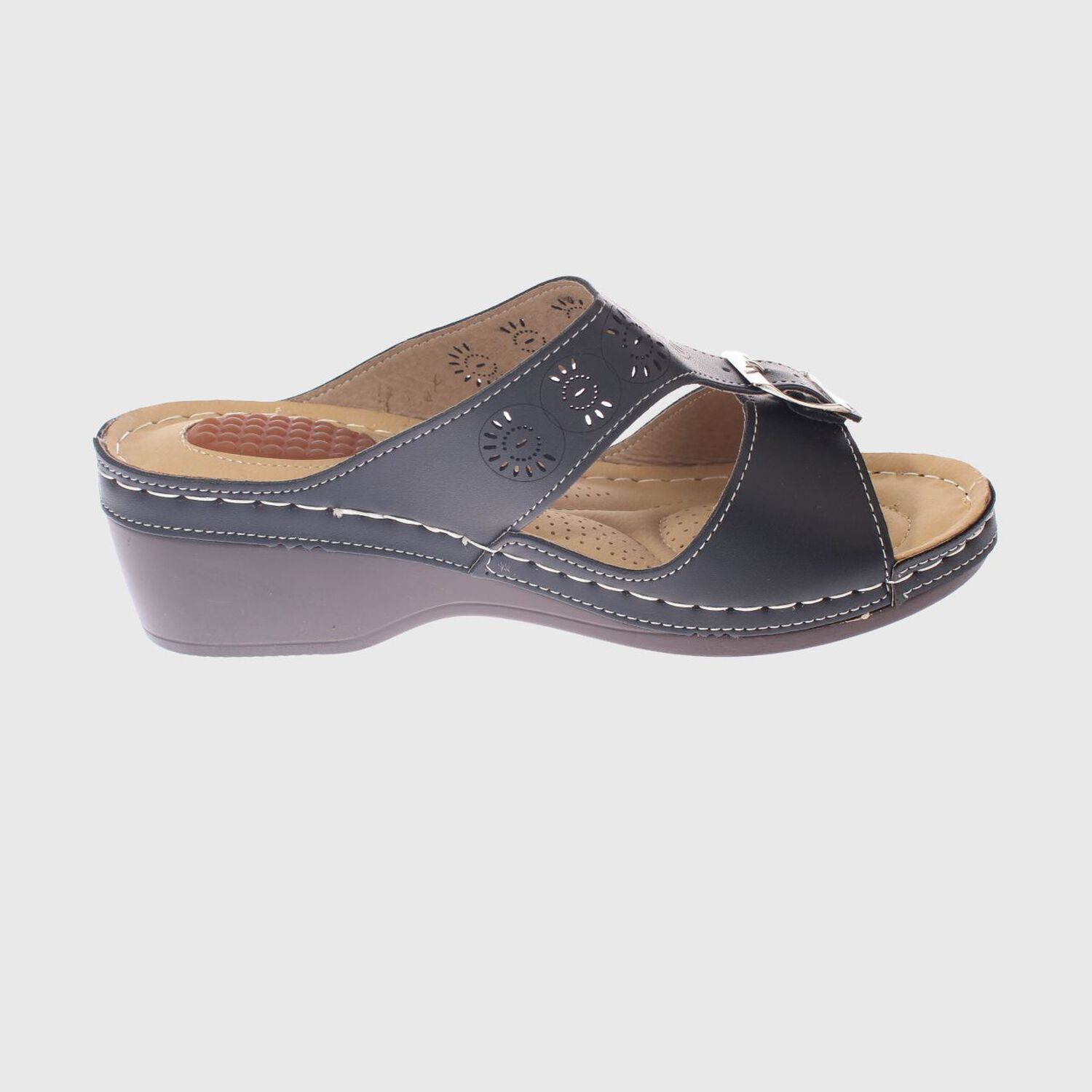 Sandalia Confort Negro Modelo Italiano Art. 5ask73325black image number 3.0