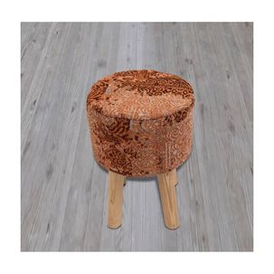 Taburete Jacquard Naranja