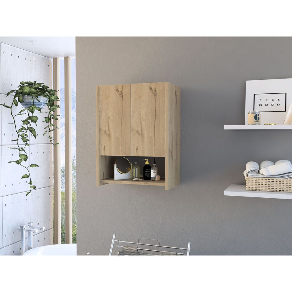Botiquin 2 Puertas 60x45x25 Cm Café Claro Y Gris image number 6.0