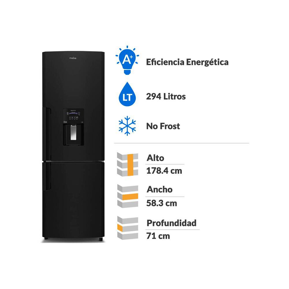 Refrigerador Bottom Freezer Mabe RMB300IZLRP0 / No Frost / 294 Litros / A+ image number 1.0