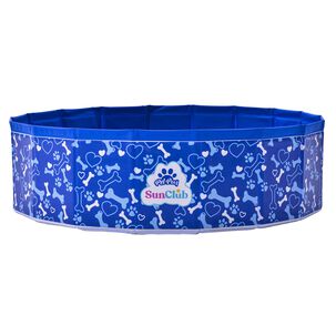 Piscina Ba&ntilde;era Plegable Para Mascotas Azul