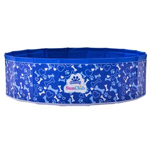 Piscina Ba&ntilde;era Plegable Para Mascotas Azul