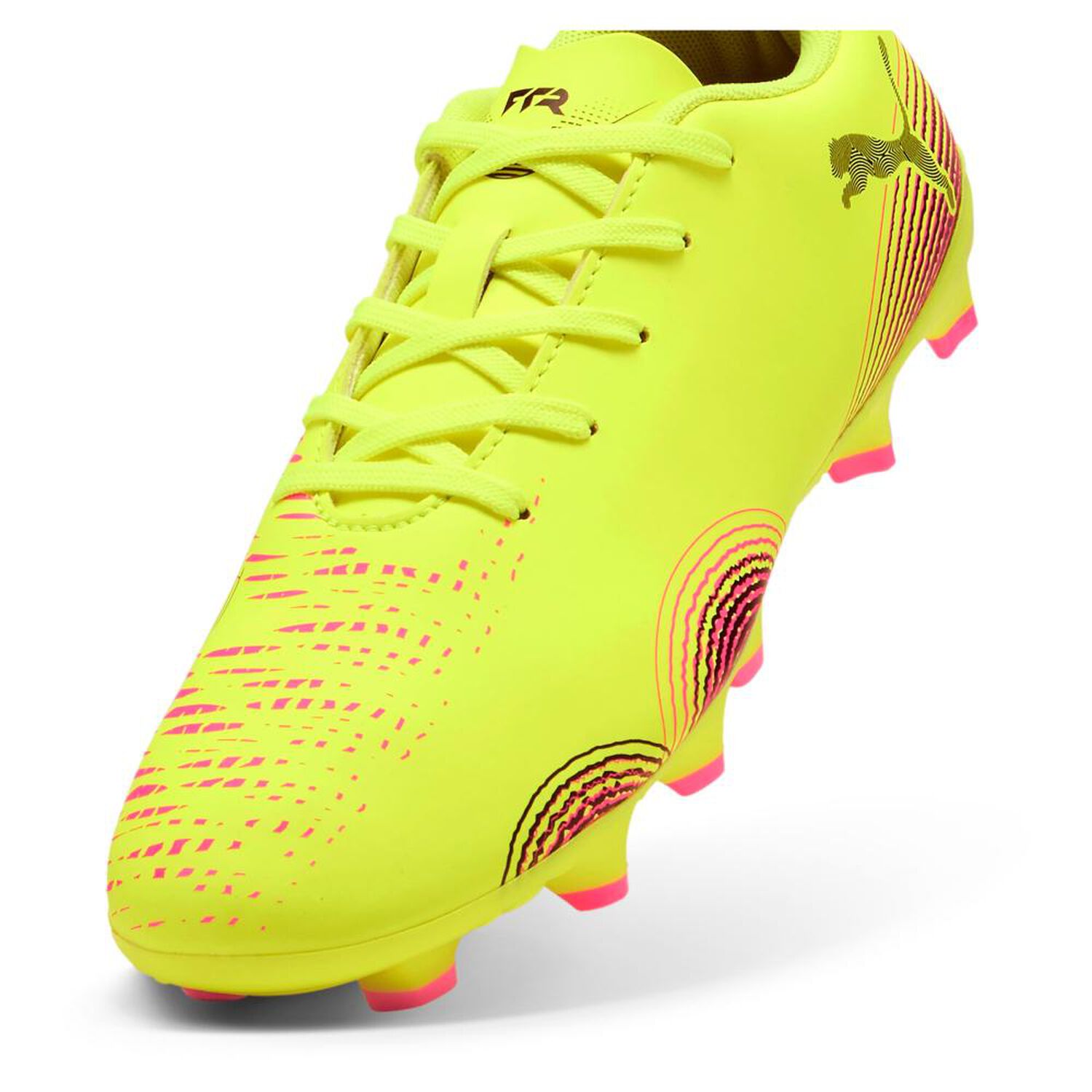 Zapato De F&uacute;tbol Unisex Puma Future 8 Play Fg/ag Jr Amarillo image number 1.0