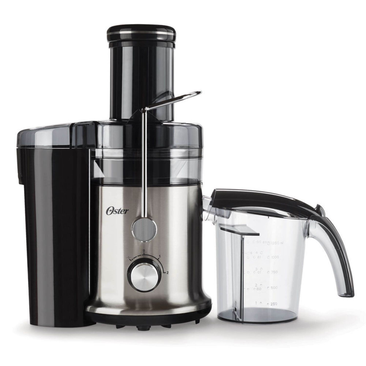 Oster Extractor De Jugos, Con 2 Velocidades + Pulso, Y F&aacute;cil De Limpiar, Negro Y Plateado, Fpstje320s image number 0.0