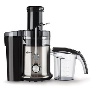 Oster Extractor De Jugos, Con 2 Velocidades + Pulso, Y F&aacute;cil De Limpiar, Negro Y Plateado, Fpstje320s