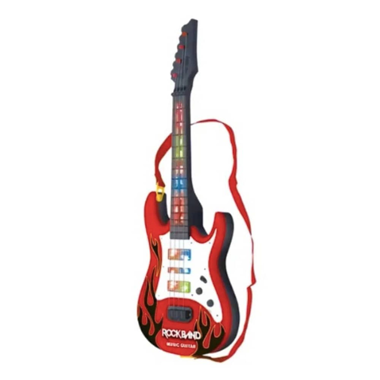 Guitarra Con Micr&oacute;fono Karaoke Rosado Con Luces image number 0.0